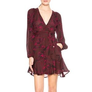 A.L.C. Embrey Dress in Bordeaux